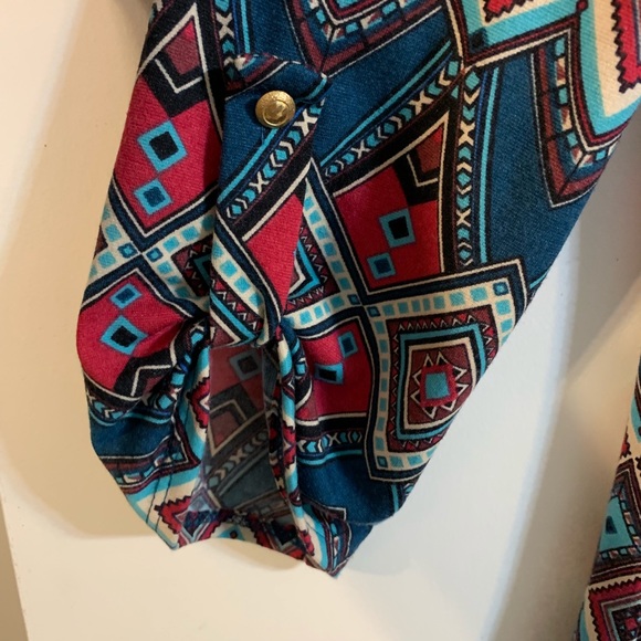 ♦️Pink Owl size small colorful patterned dress made in USA - Picture 3 of 6